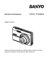 Sanyo VPC T1060 - BK Instruction Manual preview