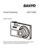 Предварительный просмотр 1 страницы Sanyo VPC-T1496 Instruction Manual