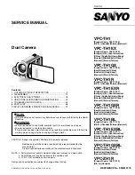Sanyo VPC-TH1BL Service Manual preview