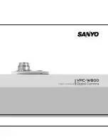 Sanyo VPC-W800 User Manual preview