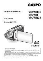 Preview for 1 page of Sanyo VPC-WH1BL - Xacti Camcorder - 720p Instruction Manual