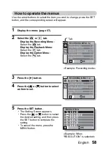 Предварительный просмотр 73 страницы Sanyo VPC-X1220EX Instruction Manual