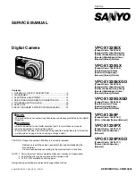 Предварительный просмотр 1 страницы Sanyo VPC-X1220EX Service Manual