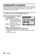 Preview for 100 page of Sanyo VPCCA6OR Instruction Manual