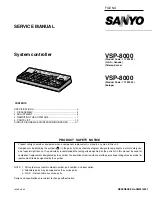 Preview for 1 page of Sanyo VSP-8000 Service Manual