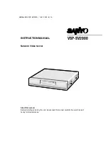 Sanyo VSP-SV2000 Instruction Manual preview
