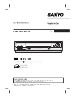 Preview for 1 page of Sanyo VWM-900 Instruction Manual