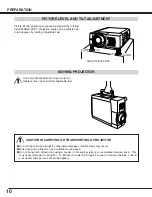 Preview for 10 page of Sanyo WF10 - PLV WXGA LCD Projector Owner'S Manual