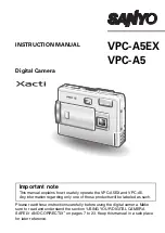 Sanyo Xacti VPC-A5 Instruction Manual предпросмотр