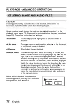 Preview for 78 page of Sanyo Xacti VPC-A5 Instruction Manual