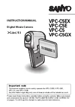 Sanyo Xacti VPC-C5 Instruction Manual предпросмотр