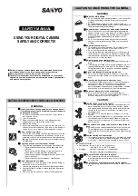 Preview for 1 page of Sanyo Xacti VPC-CG10BK Safety Manual