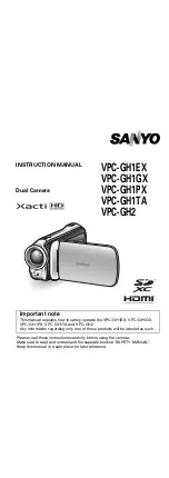 Preview for 1 page of Sanyo Xacti VPC-GH1EX Instruction Manual