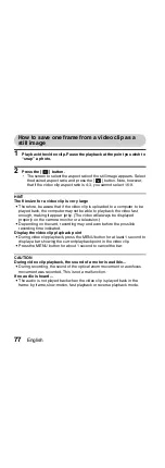 Preview for 86 page of Sanyo Xacti VPC-GH1EX Instruction Manual