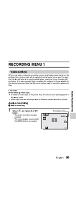 Preview for 95 page of Sanyo Xacti VPC-GH1EX Instruction Manual