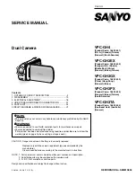 Sanyo XACTI VPC-GH3EX Service Manual preview