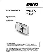 Sanyo Xacti VPC-J1 Instruction Manual preview