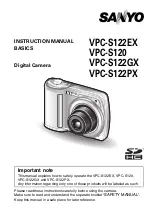 Preview for 1 page of Sanyo Xacti VPC-S120 User Manual