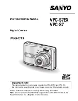 Sanyo Xacti VPC-S7 Instruction Manual preview