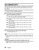 Предварительный просмотр 73 страницы Sanyo Xacti VPC-S7 Instruction Manual