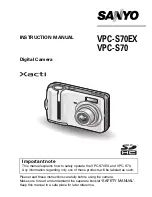 Sanyo Xacti VPC-S70 Instruction Manual preview
