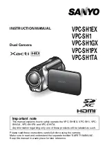 Sanyo Xacti VPC-SH1 Instruction Manual preview