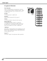 Preview for 40 page of Sanyo XGA ULTRA SHORT-THROW PLC-XL51 Owner'S Manual