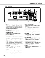 Preview for 10 page of Sanyo XU88 - PLC XGA LCD Projector Owner'S Manual