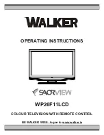 Saorview Walker WP26F11LCD Operating Instructions Manual preview