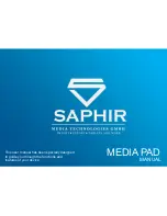 Saphir MEDIA PAD Manual preview
