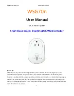 Preview for 1 page of Sapido WSG70n User Manual