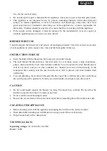 Preview for 2 page of Sapir SP-1112-PS Instruction Manual