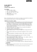 SAPIRHOME SP-1100-CI Instruction Manual preview