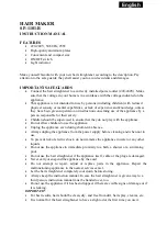 SAPIRHOME SP-1101-B Instruction Manual preview