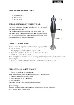 Preview for 2 page of SAPIRHOME SP-1112-AS Instruction Manual