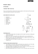 SAPIRHOME SP-1160-O Instruction Manual preview