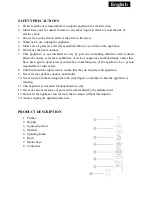 Preview for 2 page of SAPIRHOME SP-1160-R Instruction Manual