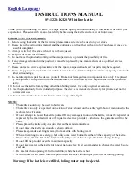 SAPIRHOME SP-1220-K/KS Instruction Manual preview