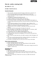 SAPIRHOME SP-1230-CU Instruction Manual preview