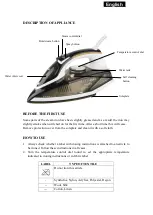 Preview for 2 page of SAPIRHOME Z-1050-BOC Instruction Manual