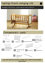 Sapling Gracie swinging crib Assembly Instructions preview