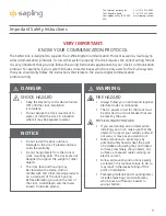 Preview for 3 page of Sapling SAM Series Installation Manual