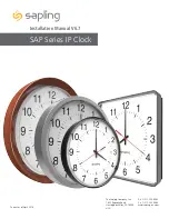 Preview for 1 page of Sapling SAP Series Installation Manual