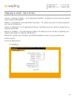 Preview for 10 page of Sapling SAP Series Installation Manual