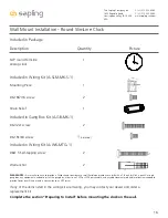 Preview for 16 page of Sapling SAP Series Installation Manual