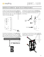 Preview for 25 page of Sapling Saw 4 Installation Manual