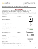 Preview for 28 page of Sapling Saw 4 Installation Manual