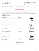 Preview for 46 page of Sapling Saw 4 Installation Manual