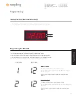 Preview for 15 page of Sapling SBL 3000 Series Installation And Programming Manual