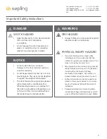 Preview for 3 page of Sapling SBP-31 Installation Manual